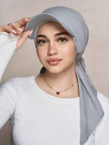 A New Multi-Color Casual And Fashionable Baseball Cap, A Curved Cap, And A Muslim Headscarf Cap - A - View 3