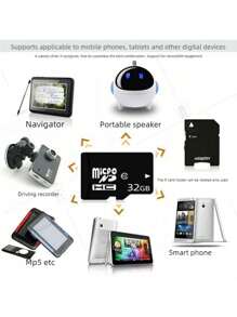 128GB/64GB/32GB/16GB/8GB High Speed TF/SD Memory Card, Compatible With Computer, Digital Camera, Security Monitoring, Audio, Dash Cam, Smartphone, GPS Navigation. (Please Note That The Product Pattern May Vary Due To Production Batch Differences. If This Concerns You, Please Do Not Place An Order.) - Multicolor - View 5