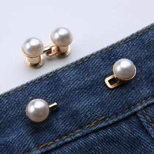 1pc Women's Simple & Elegant Seamless Adjustable Waist Belt, Suitable For Pants, Skirts, Dresses, Sweaters, Casual & Elegant Fashion Design With Faux Pearl, Rhinestone, Flower Decor, Minimalist Waist Cincher. Suitable For Daily Wear And As A Gift - Multicolor - View 7