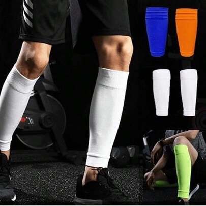 Long Tube Football Fixed Sock, High Elastic Adult Professional Sock, Leg Protector, Sock With Pressing Plate