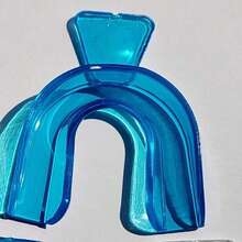 1 pièce Protège-dents de sport, dispositif anti-ronflement, plateau dentaire en silicone, protège-dents, Taekwondo Sanda, équipement de protection pour la boxe - Bleu azur - Voir 5