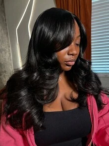 Black Lace Front Wig Body Wave Human Hair 13x4 HD Transparent Lace Front Wigs Human Hair Pre Plucked With Baby Hair 250% Density Body Wave Glueless Human Hair Wigs For Women - Natural Black - 查看 7