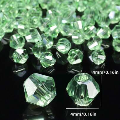 1000 hạt pha lê Áo màu AB rực rỡ, hình nón đôi và nhọn 4mm - Lý tưởng để tự làm trang sức, vòng tay, dây chuyền - Lấp lánh nhiều màu sắc, món quà hoàn hảo cho Ngày Valentine, sinh nhật, trang trí trang sức tinh tế.