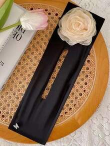 1个花朵水钻发夹，优雅蝴蝶发型配饰，方便日常卷发和编发，适合女性（花瓣和水钻数量随机），美发套装，美发工具套装，家居美容女性配饰礼品，美发工具发饰 - 彩色 - 查看 10