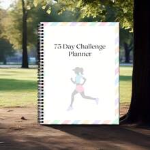 75 Day Color Adult Challenge Plan Book - Fitness And Weight Loss Tracker, Including Weekly Exercise, Diet And Hydration Plans, Progress Measurement, And Health Goals -70 Pages, Spiral Binding, Colorful Design, Exercise Tracker | Color Tracker | Spiral Binding Plan Book, Fitness Plan