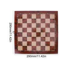 Large Chessboard Developing Strategic Thinking 3 In 1 Chess Chekers Backgammon Foldable Chess Board For Adults Wood Board Game Chess Chekers Backgammon Developing Strategic Thinking Chess Wooden Set No Toxic Wood Board Game Best Gifts In Christmas Halloween