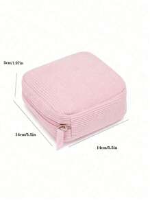 Large Capacity Sanitary Napkin Storage Bag, Multi-Functional Portable Storage Box, Coin Purse And Mini Cosmetic Bag, Nursing Pad Holder, Tampon Bag, Feminine Product Bag, Casual Style, Polyester Material, Perfect Storage Solution And Good Gift