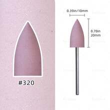 hytoos 3/32英寸硅胶美甲钻头，旋转式指甲边缘清洁抛光器，适用于美甲沙龙美甲 - 彩色 - 查看 11