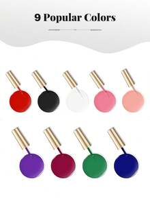 15 مل طلاء أظافر جل، جل آي لاينر للأظافر، طقم/زجاجة طلاء أظافر فردية - 9 ألوان. ألوان جل آي لاينر طلاء الأظافر - أحمر، أسود، أبيض، وردي، عاري، بنفسجي، قرمزي، أخضر، أزرق داكن. طلاء أظافر جل قابل للتقشير بفرشاة أظافر رفيعة مدمجة. معبأ في زجاجات. هدية للنساء