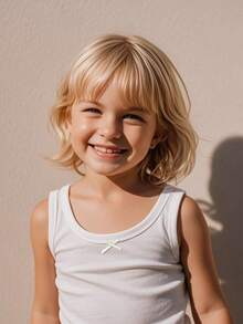 4pcs Girls Cute White Bow Camisole, Suitable For Girls To Wear As Undershirt Or Outerwear, All Seasons - White - View 7