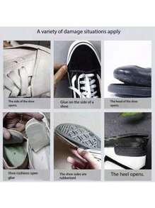 快干鞋修补胶 | 通用皮革和织物粘合剂 | 亲肤、防水、不硬化 | 修复鞋底分离，多用途粘合（60毫升）