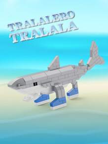 Shanhaijing Tungtungtungsahur Mountain Set Building Block Toys, Luxury Children's Game Model, Suitable For Boys And Girls Puzzle Science DIY, Anime Games, Cute Kawaii Building Block Toys, Building Block Lovers' Desktop Decoration, Back-To-School Supplies, Suitable For Christmas, Halloween, Birthday Gifts, Anime Character Toys For Boys And Girls