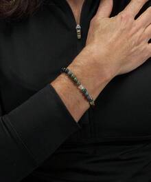 In Stock Immediate Dispatch Cherry Tree - Small, Medium, Large Sizes - Gemstone Beaded Bracelets Women And Men - 6mm Round Beads OR7P - Kyanite - View 8