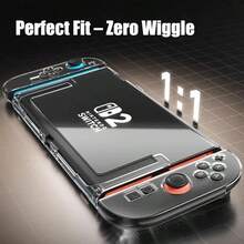 Switch2 Crystal Clear Case Switch 2 Protective Case Full Set - Protection Switch 2 For Console & Joy-Con, Switch 2 Protection Slim Cover With Scratch-Resistant & Anti-Fingerprint Coating
