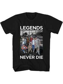 Men Plus Size  The Sandlot Shirt T Shirts Movie Poster Tshirts Characters Tee Shirts Graphic Men Round Neck T-Shirt  Big Men Size L-3XL 4XL 5XL - 黑色 - 查看 1