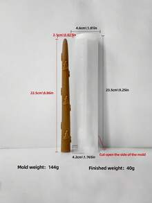 3D Christmas Column Silicone Mold For Handmade Candles, Gypsum, Soap - Reusable Soft And Easy To Clean Mold With Complex Christmas Body Design, DIY Crafts, Candle Making, Home Decoration, Craft Silicone Mold, Craft Supplies Christmas Decorations Room Decor, Christmas Gifts