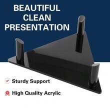 رف عرض كرات أكريليك مثلث الشكل، لتخزين الكرات الرياضية، رف عرض مثلث شفاف، رف تخزين الكرات الرياضية، مناسب لكرة القدم والسلة والتنس والبيسبول والبولينج والراجبي وغيرها من الكرات، رف عرض وتخزين التذكارات، مناسب للديكور الداخلي والخارجي، ديكور المكتب