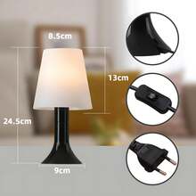 homefire Bedside Lamp Living Room Table Lamp With Cable - Table Lamp Set Of 2 Small Lamps Black E14 Table Lamps Modern Country House Style For Dining Table Bedroom - Without Bulb - 查看 6