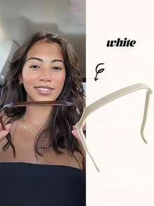 1 pieza/3 piezas Diadema elegante minimalista para mujer, diadema de gafas de moda simple, tocado elegante de diseño exclusivo para mujer, accesorio de cabello versátil adecuado para uso diario, viajes, fiestas, vacaciones, banda para el cabello, aro para el cabello, diadema para mujer, accesorios de cabeza para atuendos de otoño - Multicolor - Ver 11