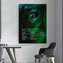 1 pieza Póster de álbum de música rap y pop sin marco, estética Pnl Plk ERRR, impresión en lienzo de arte de pared de hip hop y rock para decoración del hogar u oficina, arte de pared vintage sin marco