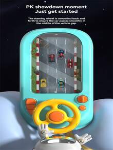 Kids Racing Adventure Game Console, Electric Steering Wheel With Sound & Light Effects, Interactive Toy For Parent-Child - Multicolor - View 3