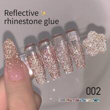 XEIJAYI 1Pc 15ml Reflective Disco Diamonds Gel Nail Polish With The Holographic Glitter Diamond Collection Gel Nail Polish Perfect For Manicure DIY