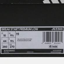 Adidas Unisex BREAK START PREMIUM LOW Basketball Shoes, Low-Top JS3388 - Black - View 8