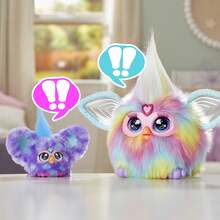 Hasbro Furby Furblets Groo-Vee Mini Friend, 45+ Sounds & Music, Speaks Only Furbish, Electronic Plush Toys, Purple, Back To School Gifts, Ages 6+
