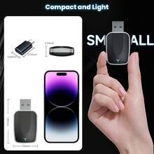 二合一无线 CarPlay 和 Android Auto 适配器，即插即用加密狗，兼容 iOS 10+/Android 11+，支持 USB-A/C 端口（适用于 2016 年及之后配备原厂有线 CarPlay 的车辆）