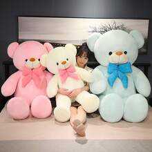 毕业季毛绒泰迪熊玩偶，3种颜色可选，大号柔软填充泰迪熊，卡通造型，多场合礼物，房间装饰，生日派对礼物，新年礼物，送给家人和朋友，家居装饰 - 彩色 - 查看 6