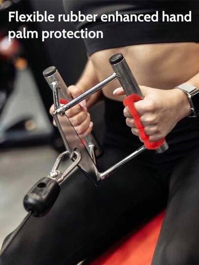4 孔健身房举重防滑锻炼握把，男女举重手套，柔软硅胶材质手指锻炼器，小巧便携的健身训练用品，手部锻炼保护器，防滑耐磨，适用于运动健身、举重、哑铃、举重