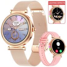 EIGIIS Smart Watch For Women With Colorful Light Effects 1.27" HD Full Circle Full Touch Screen (Answer/Make Calls) With Wireless 5.3, Pedometer, Multi Sports Modes, IP67 Waterproof, Sleep Recording, Weather, Music Control, Stopwatch, Smartwatch For Android Mobile Phones - Multicolor - View 16