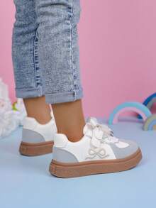 女童运动鞋，儿童运动鞋，银色芭蕾款，2025年春秋季新品 - 灰色 - 查看 4