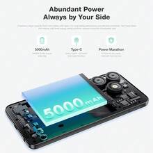 itel A70 256GB+4GB，6.6英寸高清+超窄底框+侧指纹+旗舰复合板外观，5000mAh长续航+Type-C 10W快充 - 黑色 - 查看 6