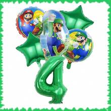 超级马里奥生日派对套装 - 18英寸铝箔气球和32英寸数码气球。生日派对装饰、家居装饰背景、完美生日派对装饰、生日墙面装饰、摄影工作室装饰用品。 - 彩色 - 查看 29