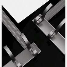 1 buc. Suport de ușă cu înălțime de 18 cm/28 cm, cu cârlig, ușor de instalat, nu este nevoie să perforați, agățat metalic peste umerașul de ușă, pentru pălării, chei, depozitare care economisește spațiu acasă, pentru intrare, baie, dormitor, casă, cămin, comentariile lui, agățarea genții lui, umerașe, interese, relații, rafturi de perete, umerașe de perete, adezivi, cârlige pentru uși, autocolante de perete, comentarii, accesorii de baie, ustensile de baie. - Multicolor - Vizualizare 3