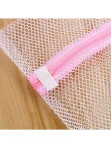 1/3/6pcs Nylon Mesh Laundry Bags For Delicate Clothing Protection, Garment Care Washing Net Bags, Fine Knit Fabric Wash Bags For Machine Washable Clothes, Minimalist Home Organization Storage Bags, Protective Net Mesh Bags For Spring Summer Delicate Garments, Clothing Protection Bags For Gentle Wash Care - Multicolor - View 9