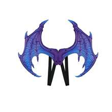 1 件万圣节 PU 泡沫龙翼狂欢节化妆舞会服装男女通用恶魔角色扮演龙翼服装，万圣节角色扮演魔鬼翅膀 - 彩色 - 查看 5