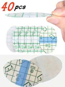 100/60/40/20/10 片装一次性化妆盘，超薄自粘化妆盘；一次性足部防摩擦保护贴，隐形超薄粘性足部防摩擦保护贴，适用于各种鞋型，自粘防摩擦。