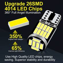 S&D 2/4/6/10 PCS T10 194 W5W LED Canbus 3W 6000K Car Interior Light T10 Signal Light 26 SMD 4014 Chip White Instrument Light