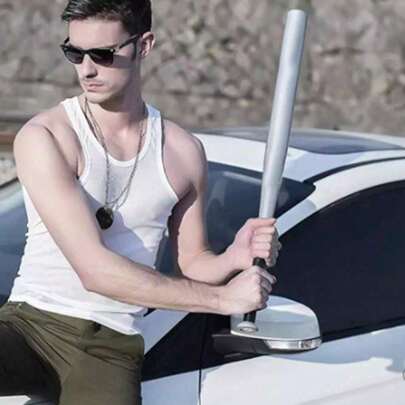 Shoze 28'' Heavy Metal Baseball Rounder Softball Bat Silver Pole Stick Stainless