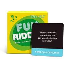 HEART BRIDGE 1pc Funny Riddle Card Game, Family Interactive Small Game, Party Board Game, Suitable For Halloween/Christmas/Thanksgiving Gifts, Perfect For Game Night - Yellow - View 8