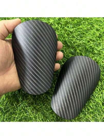 1 par de espinilleras de fútbol mini para adultos, almohadillas de protección de pierna con insertos reforzados