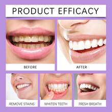 50g,Purple Tooth Whitening Powder,Remove Stains From Teeth, Freshen Breath, Beautify And Strengthen Teeth, Clean And Protect Teeth. The Mint Is Refreshing - 紫色 - 查看 6