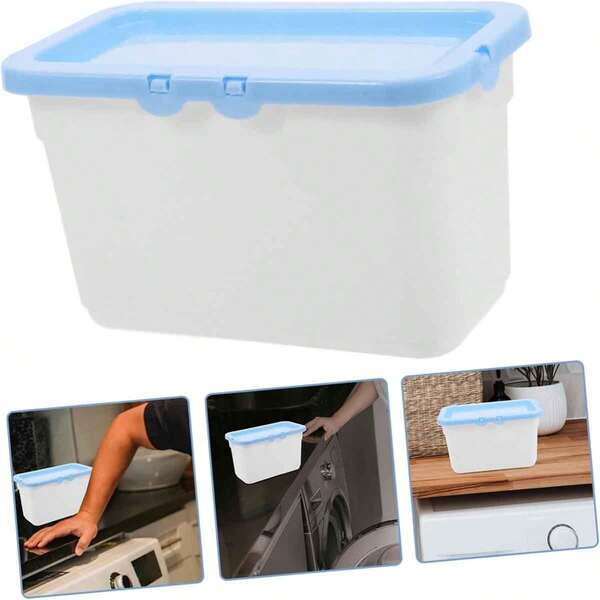 1pc Laundry Bead Container Storage Box, With Stackable Design Fashionable Laundry Canister