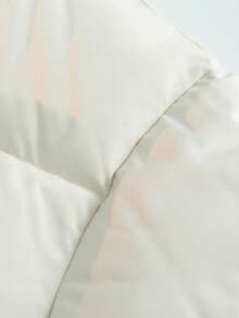 1 件男士冬季新款运动夹克，可翻转立领保暖内衬加厚保暖外套 - 白色 - 查看 8