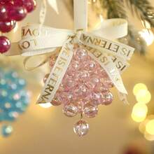 1 buc Ornament de Crăciun cu Mărgele de Struguri - Struguri cu Mărgele de Cristal cu Panglică, Ornamente de Crăciun Agățate, Ornamente de Crăciun Colorate, Decor pentru Casa de Sărbători, Articole pentru Petrecere de Crăciun, Șemineu de Iarnă, Poliță, Decorațiune pentru Fereastră, Decorațiune pentru Petrecere de Crăciun