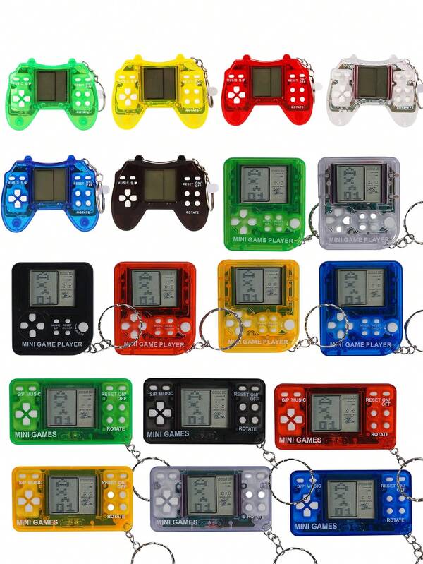 Mini Retro Gamepad Shape, Decompress Small Toys, Built-In 26 Classic Games (Cubes, Memory Challenge, Shooting And Other Games), Keychain Toys,Stress-Relieving Small Toys,Classic Retro Style Puzzle Solving Electronic Game Machine For Youth Stress Relief Toy,Halloween//Christmas/Birthday Gifts,Stocking Fillers,Fidget Toys,Games,Toys Games,Stocking Fillers Christmas,Mini Puzzle,Stocking Stuffers,Games,Stocking Fillers