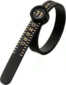 1Pc Ring Sizer With Magnifying Glass, Ring Sizer, Ring Sizer, Intuitive Reading. Plastic Ring Sizer With Lens, 1-17 Suitable For Daily Use. Convenient To Use