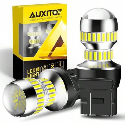 AUXITO Upgraded 7440 7443 LED Bulb Red Tail Lights Brake Lights, Bright T20 W21W 7441 7444 LED Stop Tail Brake Signal Lights, Pack Of 2